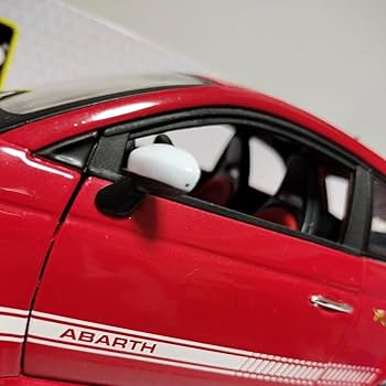 ブラーゴ 1/18 アバルト 500 (レッド) ブラゴ ミニカー 1/18 アバルト 500 2006（メタリックレッド